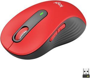 LOGITECH - SIGNATURE M650 L FULL-SIZE WIRELESS SCROLL MOUSE WITH SILENT CLICKS - RED