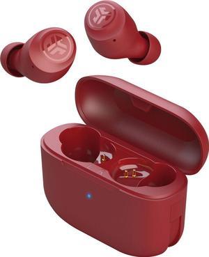JLab Go Air Pop True Wireless Bluetooth Earbuds + USB Charging Case, Rose Red, 32 Hours Playtime, Dual Connect, IPX4 Sweat Resistance, Bluetooth 5.1 Connection, 3 EQ Sound Settings