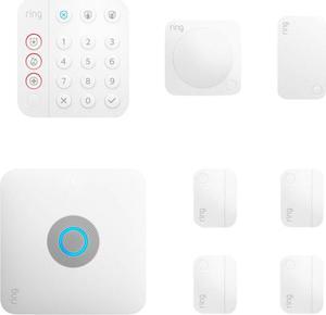 Ring - Alarm Pro Home Security Kit 8 Pieces - White