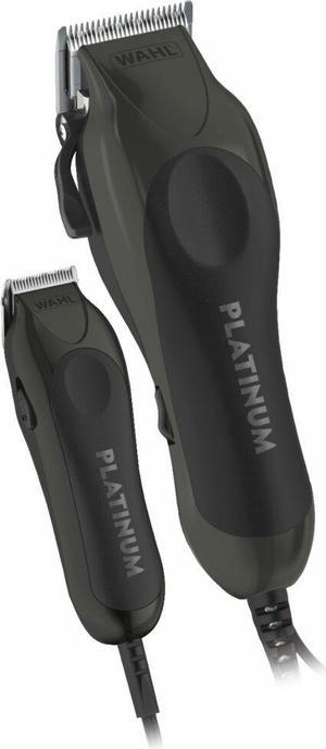 WAHL  PRO SERIES HIGH PERFORMANCE ULTRA POWER HEAVY DUTY CORDED HAIRCUTTING COMBO KIT W COLOR CODED GUARDS 79804100  BLACK