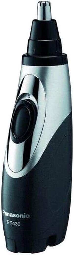 PANASONIC NOSE HAIR TRIMMER AND EAR HAIR TRIMMER ER430K, VACUUM CLEANING SYSTEM , MEN'S, WET/DRY, BATTERY-OPERATED - GREY