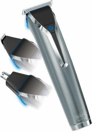 Wahl  Stainless Steel LI Trimmer  09898  Silver  Stainless Steel