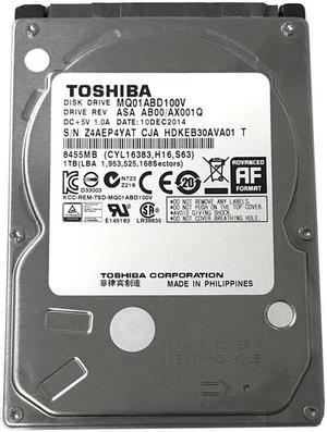 TOSHIBA 1TB MQ01ABD100V 5400RPM SATA 3.0Gb/s 2.5" Internal Notebook Hard Drive