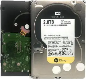 Western Digital RE WD2000FYYZ 2TB 7200 RPM 64MB Cache SATA 6Gb/s 3.5" Hard Drive