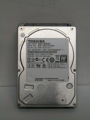 Toshiba HDD 2TB 2.5" 5400RPM 8MB Sata 3Gbs -15mm MQ01ABB200