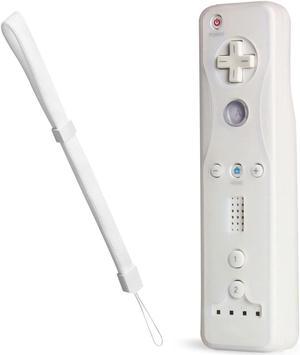 White Remote Controller Skin Case+wrist strap for Nintendo Wii Wii U New
