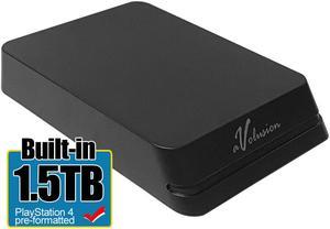 Avolusion Mini HDDGear Pro 1.5TB USB 3.0 External Hard Drive (PS4 Pre-Formatted)
