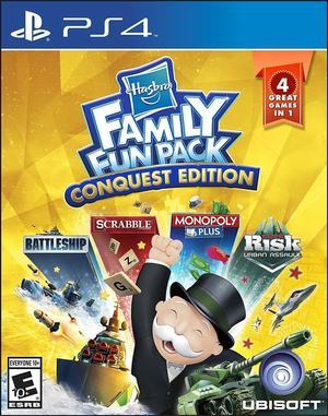 Hasbro Family Fun Pack CONQUEST ED. PS4 Brand New Sealed Scrabble Monopoly Risk