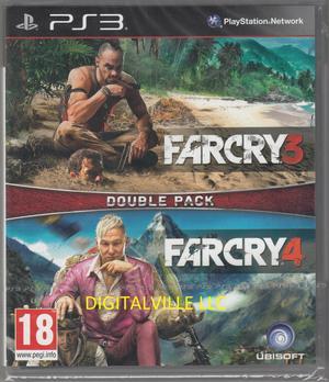 Far Cry 3 and Far Cry 4 PS3 Double Pack Brand New Factory Sealed PlayStation 3