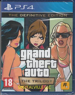 Grand Theft Auto Trilogy PS4 Definitive GTA Brand New Sealed PlayStation 4