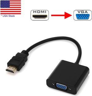 HDMI Male to VGA Female Video Converter Adapter Cable For PC DVD 1080P HDTV TV