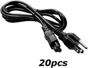 Lot of 20 6ft PC 3 Prong AC Power Cord Cable Charge Adapter PC Laptop Notebook