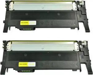 2PK CLT-Y406S Yellow Toner For Samsung Xpress  CLP-365W C410W C460FW CLX-3305FW
