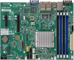 Supermicro A1SRM-2558F-O Micro ATX Intel Atom C2558 Processor DDR3 1333 MHz and CPU Combo Motherboard