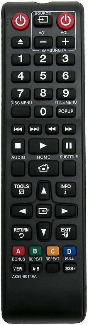 Replace Remote for Samsung Blu-Ray Disc Player BD-F5100 BD-FM51 New AK59-00149A