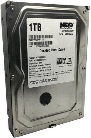 MDD 1TB 64MB Cache SATA 6Gb/s 3.5" Desktop Hard Drive -PC/Mac, NAS, Surveillance - OEM