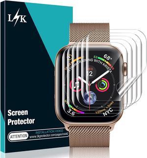 [6 Pack] L K Screen Protector for Apple Watch Series 5/4 40mm, [Full Coverage] [Self Healing] Anti-Bubble for iWatch 5 HD Clear Flexible TPU Film