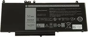 GreenTech New G5M10 Replacement Battery for Dell Latitude E5450 E5550 4 Cell Primary Battery 0WYJC2 8V5GX 7.4V 51Whr
