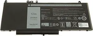 GreenTech New 6MT4T Replacement Battery for Dell Latitude E5470, E5570 - GreenTech 7.6V 62Whr 7V69Y TXF9M 79VRK 451-BBTW