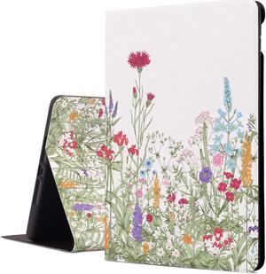 iPad Air Case, iPad Air 2 Case, Beign iPad 9.7 Inch Protective Cover for Apple 5th/6th Generation, Free-Angle Viewing Case with Adjustable Stand Auto Wake/Sleep Function (Flowers)