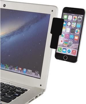 xcivi Phone Tablet to Laptop Clip/Connect Laptop Clip/Laptop Side Mount/Duo Screens Mount for Laptop and Monitor (Black - 2pack)