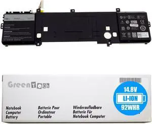 GreenTech New 191YN Replacement Battery for Alienware 15 R1 and Alienware 15 R2 - GreenTech 14.8V 92Whr 8 Cell Primary Battery 2F3W1 410GJ