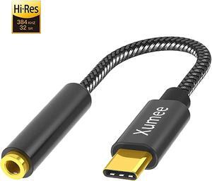 USB C to 3.5mm Headphone Adapter - USB Type C to AUX Audio Jack Hi-Res DAC Dongle Cable Cord Compatible with Pixel 4 3 2 XL, Samsung Galaxy S20 Ultra Z Flip S20+ S10 S9 Plus Note 10, iPad Pro