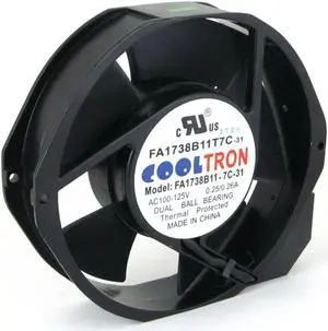 110V / 115V / 120 V AC Cooling Fan. 172mm x 150mm x 38mm HS1738A