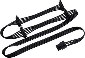 PCIe 6pin to 4 SATA Power Supply Cable for Seasonic FOCUS Plus Gold 850 750 650