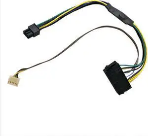 12" ATX Main 24-Pin to 6-Pin PSU Power Adapter Cable 18AWG For HP EliteDesk 800 G1