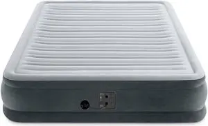 Intex Dura Beam Plus Series Mid Rise Airbed Mattress with Built In Pump, Queen