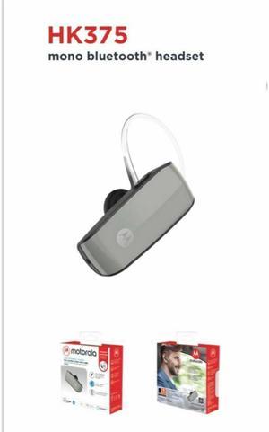 For Motorola HK375 Mono Bluetooth Headset True Com  Smart Voice Silver