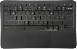 Laptop Black Palmrest Upper Case With Keyboard With Touchpad Assembly Replacement Part For Hp Chromebook 11 G6 Ee L14921-001