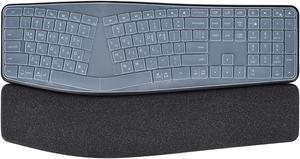 Ultra Thin Keyboard Cover For Logitech Ergo K860 Wireless Ergonomic Keyboard Cover Skin Protector, Logitech Ergo K860 Wireless Ergonomic Keyboard Accessories, Clear -  No printed symbol keys