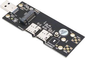 Ngff(M.2) To Usb 3.0 Adapter With Dual Nano Sim Card Slot For 3G/4G/5G Module