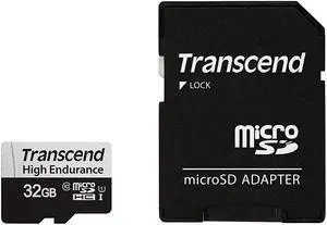 Transcend 32Gb High Ennce Microsdxc 350V Memory Card Uhs- I, C10, U3, Full Hd – Ts32Gusd350V