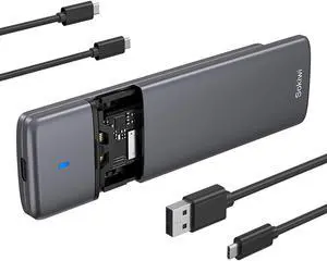 M.2 Nvme Ngff Ssd Enclosure Adapter Tool-Free, Rtl9210B Chips, Usb C 3.1 Gen 2 10Gbps Nvme, 6Gbps Sata Pcie M-Key(B+M Key), Support Uasp Trim For Ssd Size 2230/2242/2260/2280 M.2 Nvme Ngff Ssd Enclosure Adapter Tool-Free, Rtl9210B Chips, Usb C 3.1 Gen 2 10Gbps Nvme, 6Gbps Sata Pcie M-Key(B+M Key), Support Uasp Trim For Ssd Size 2230/2242/2260/2280