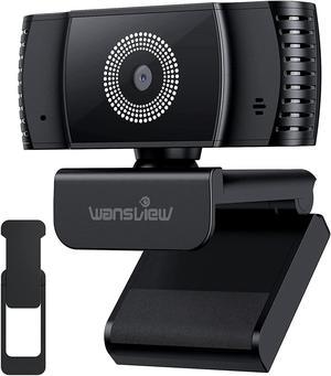 Webcam with Microphone, Wansview Autofocus HD 1080P USB PC Web Camera with Privacy Cover for Laptop Computer Desktop, for Live Streaming, Zoom, Video Call, Online Meeting, Gaming