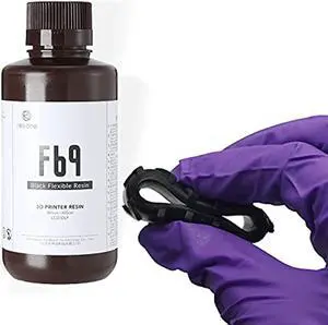 Resione 3D Printer Resin, F69 Flexible Resin Rubber-Like 405Nm Uv-Curing Resin Tpu-Like Photopolymer Resin For Dlp Lcd Msla Printing Black 500G