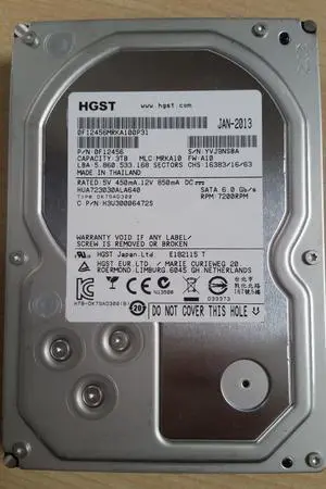 Hitachi HUS723030ALA640 3TB 64MB 7200RPM SATA 6Gb/s 3.5" Enterprise Hard Drive