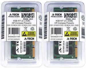 4GB KIT 2 x 2GB HP Compaq Presario CQ1-1018CX CQ1-1019CX CQ1-1020 Ram Memory