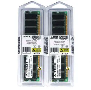 2GB KIT 2 x 1GB DIMM DDR NON-ECC PC2700 333MHz 333 MHz DDR-1 DDR1 2G Ram Memory 2GB KIT 2 x 1GB DIMM DDR NON-ECC PC2700 333MHz 333 MHz DDR-1 DDR1 2G Ram Memory