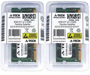 4GB KIT 2 x 2GB Toshiba Satellite A215-S7416 A215-S7417 A215-S7422 Ram Memory