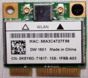OEM Dell WiFi Mini PCI-E Card K5Y6D 150M DW1501 Broadcom BCM94313HMG2L