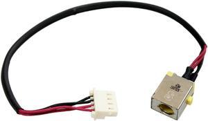 AC DC Jack Power Plug in Charging Port Connector Socket with Wire Cable Harness Replacement for Acer Aspire E5-576 E5-576G E5-576-392H N16Q2 P/N:DD0ZAAAD000
