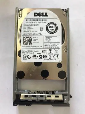 Dell WD3001BKHG CWHNN Western Digital 300GB 10K 6Gbps SAS SFF 2.5" HDD w TRAY