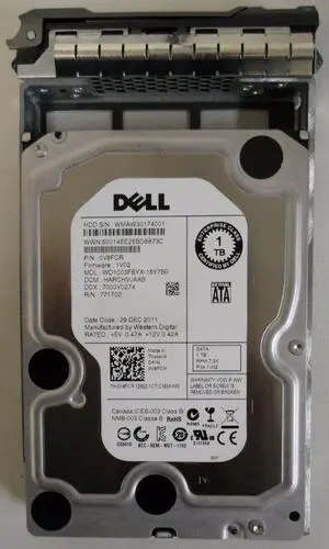 V8FCR WD1003FBYX-18Y7BO DELL 1TB 7.2K 6G LFF 3.5 SATA HDD  R710 R720 R720XD