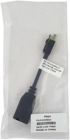 PNY 91008582V3 Mini DIsplayPort Male to DisplayPort Female Adapter MDP M to DP F