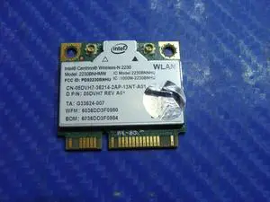Dell Alienware 14" M14x R2 Genuine Intel Wireless WiFi Card 2230BNHMW 5DVH7 GLP*