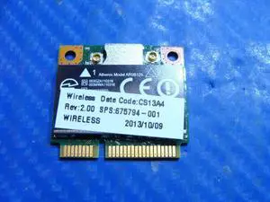 HP Pavilion 15.6" 2000 Series OEM Wireless WIFI Card 675794-001 670036-001 GLP*